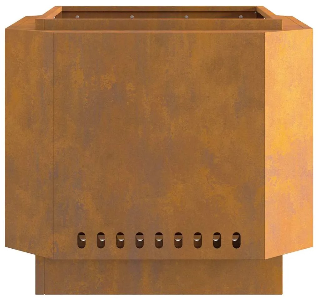 vidaXL Φωτιά Καφέ 58 x 58 x 51 cm Ατσάλι σκληρυθέν στον αέρα