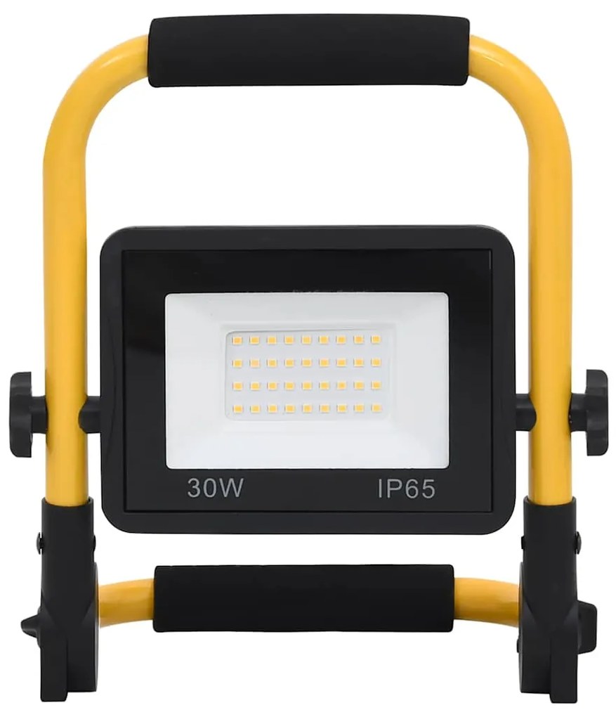 vidaXL Προβολέας LED με Λαβή Ψυχρό Λευκό 30 W