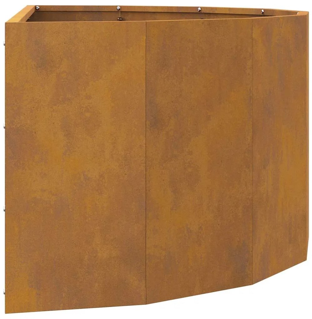 vidaXL Γλάστρα Σκ rusty 90 x 45 x 35 cm Ατσάλι Σκληρυθέν στον Αέρα
