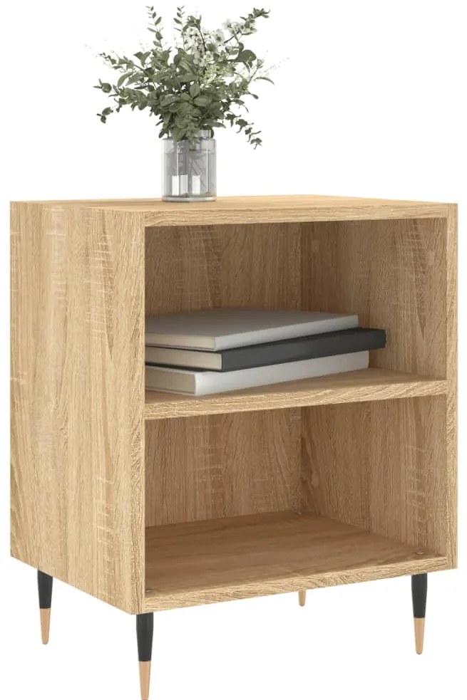 vidaXL Κομοδίνα 2 τεμ. Sonoma Δρυς 40x30x50 εκ. από Επεξεργασμένο Ξύλο