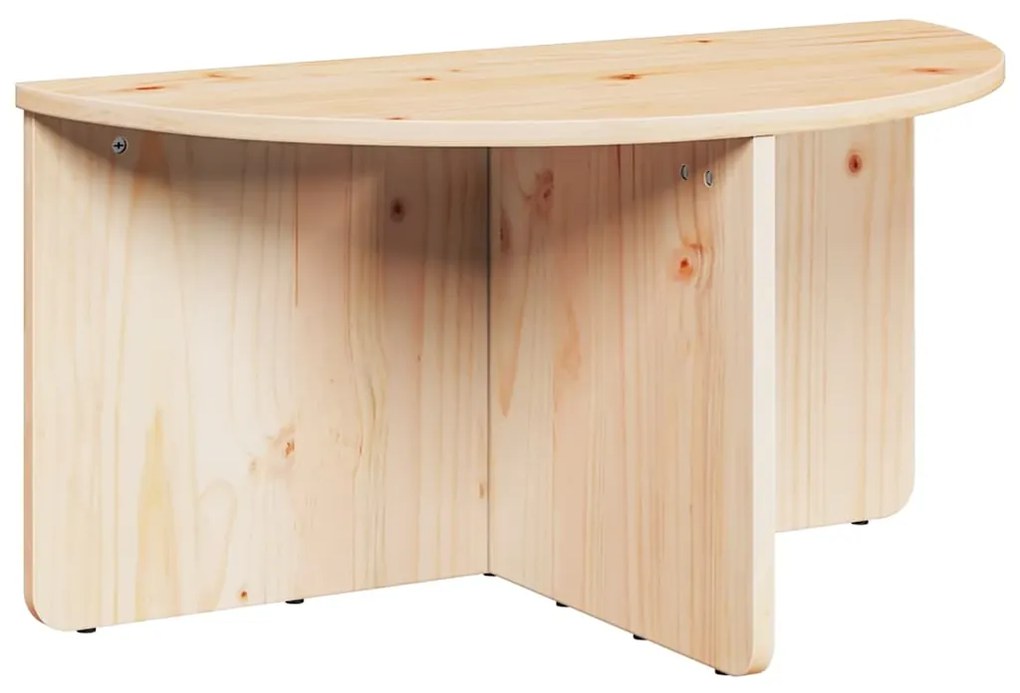 vidaXL Τραπεζάκι σαλονιού 2 pcs Φυσικό Μασίφ ξύλο πεύκου