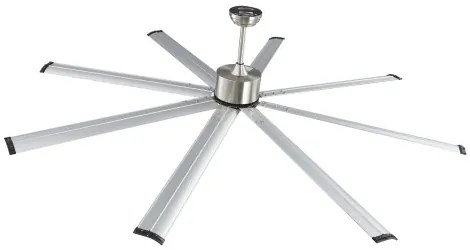 VEVOR 213 cm Aluminum Ceiling Fan Without Light Remote Control Brushed Nickel