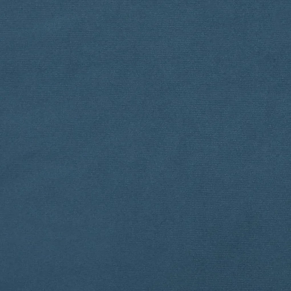 Πλαίσιο Κρεβατιού Σκούρο Μπλε 140 x 190 εκ. Βελούδινο - Μπλε