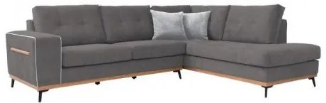 ΚΑΝΑΠΕΣ ΓΩΝΙΑ Fylliana ”Sebastian” ΓΚΡΙ ΔΕΞΙΑ ΓΩΝΙΑ 280x220 885-222-070