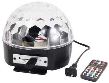 Bluetooth Διακοσμητικό Φωτιστικό με Φωτισμό RGB Party Light LED σε Μαύρο Χρώμα