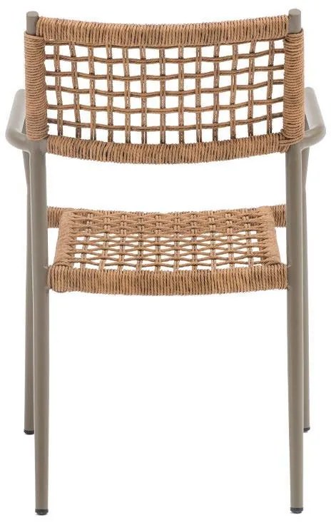 Καρέκλα Chiara Fylliana Καφέ 56x58x86 εκ. 56x58x86 εκ.
