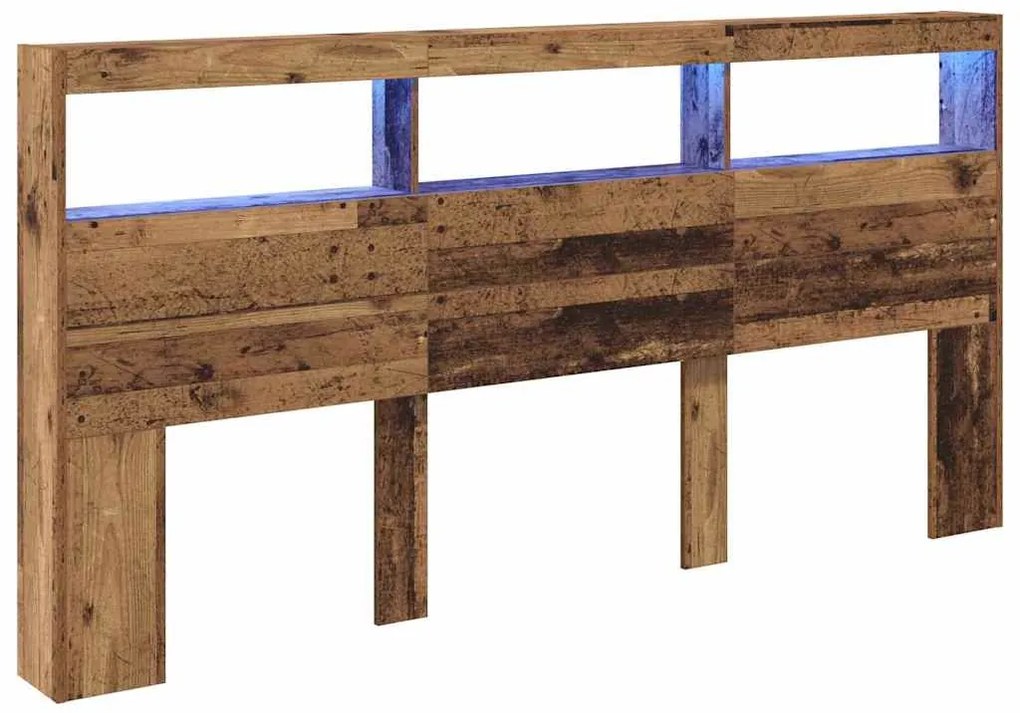 vidaXL Κεφαλάρι Παλιό Ξύλο 200 x 17 x 102 cm Επεξεργασμένο ξύλο