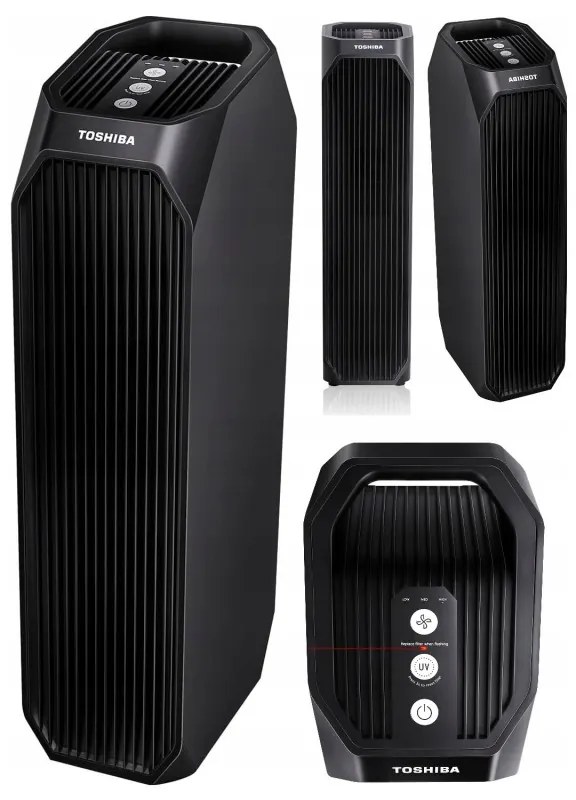 Καθαριστής αέρα Toshiba CAF-Z45FR, 20 m2, 54 W, 228 m3/h, 3 λειτουργίες, ιονισμός, HEPA, 32 dB, Μαύρο