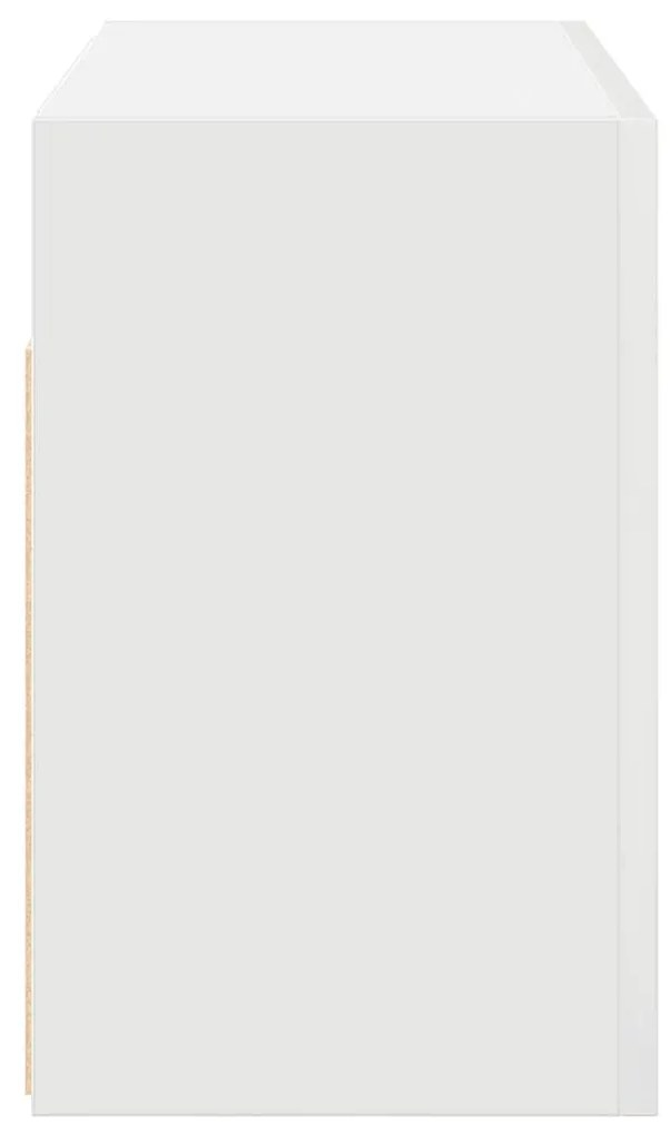 vidaXL Ντουλάπι τοίχου μπάνιου λευκό Ξύλινο μηχανουργικό ξύλο