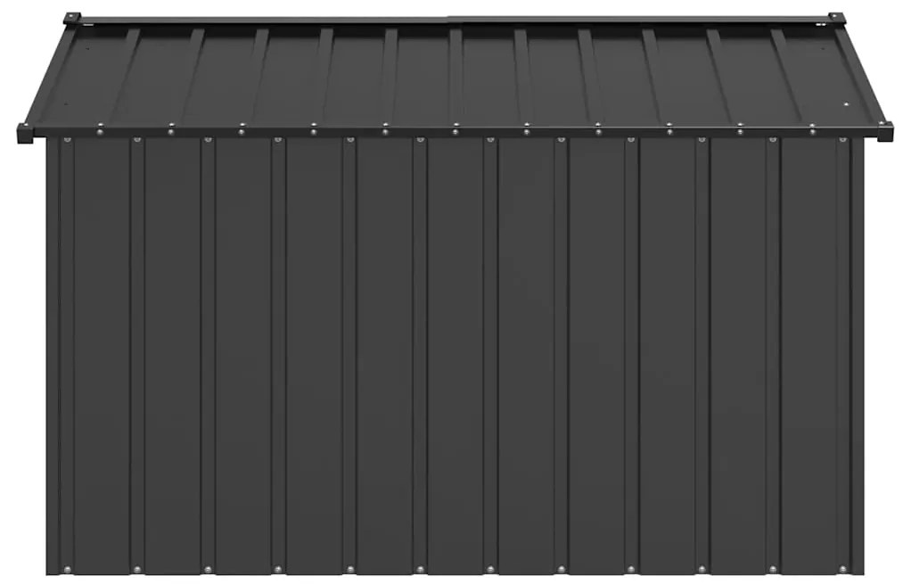vidaXL Σπιτάκι σκύλου με οροφή 113x153x101 cm Γαλβανισμένος χάλυβας