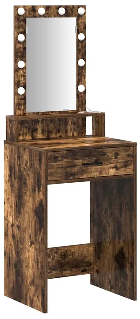 vidaXL Τραπέζι περιποίησης Καφέ 50 x 41 x 140 εκ. Επεξεργασμένο ξύλο