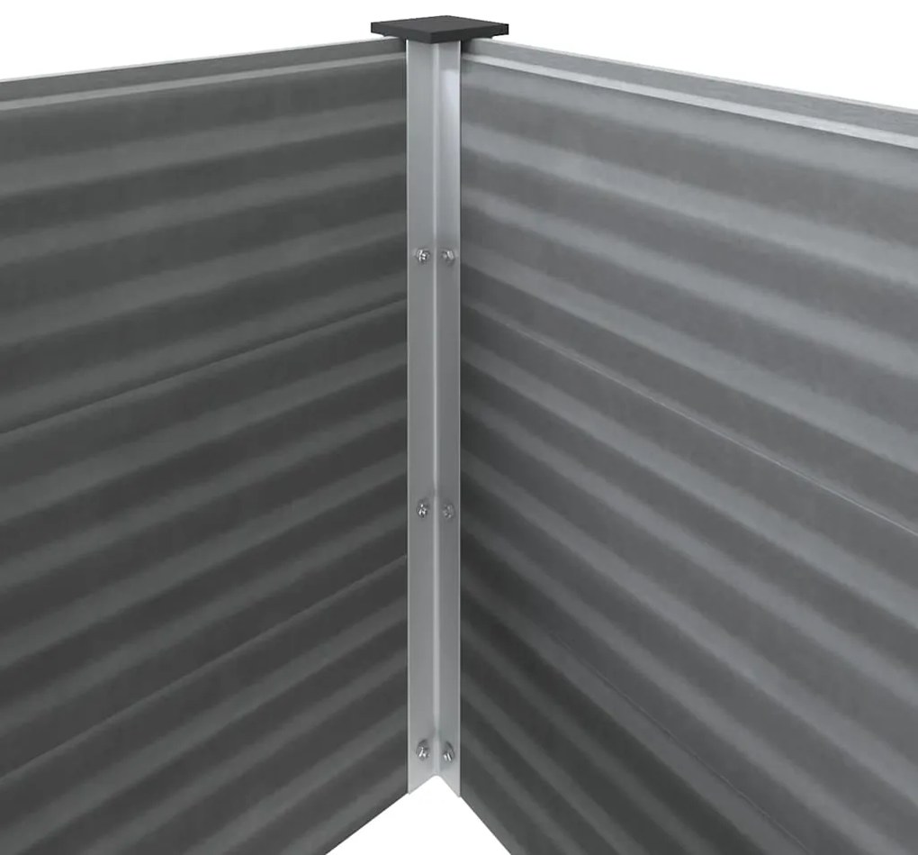 vidaXL Ζαρντινιέρα Υπερυψωμένη Γκρι 100 x 50 x 54 εκ. από WPC
