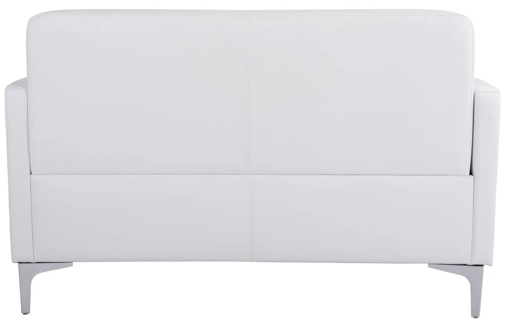 Καναπές Διθέσιος NELLIE με PU Λευκό 113x71x71Υ εκ. 113x71x71 εκ.
