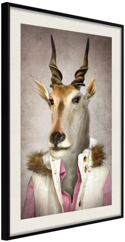 Αφίσα - Animal Alter Ego: Antelope - 20x30 - Μαύρο - Με πασπαρτού