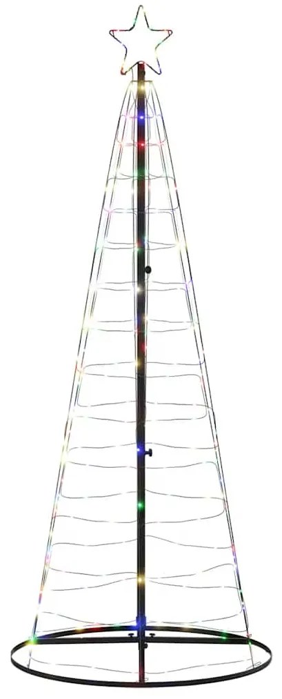 vidaXL Χριστουγεννιάτικο δέντρο LED 200 LED πολύχρωμα 182 cm