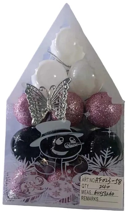 Σετ Χριστουγεννιάτικες Μπάλες 4εκ. 12τεμ