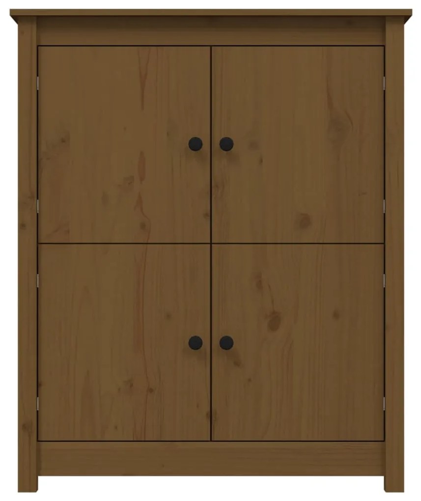 vidaXL Ντουλάπι Καφέ Μελί 83x41,5x100 εκ. από Μασίφ Ξύλο Πεύκου