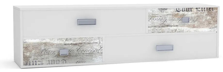 Pump Έπιπλο TV 150x40x43 Λευκό με Μοντέρνα Διακόσμηση