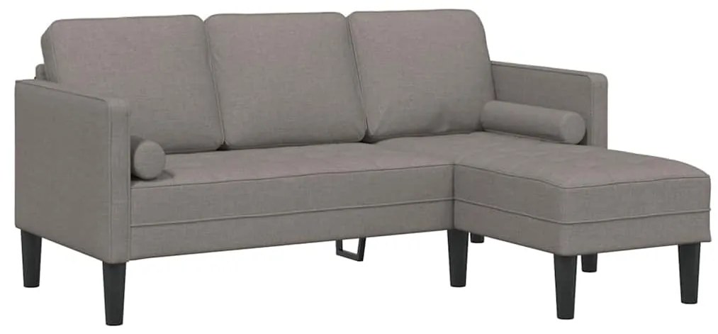 vidaXL Σετ Καναπέ μπεζ-γκρι 173 x 131 x 67 εκ ύφασμα