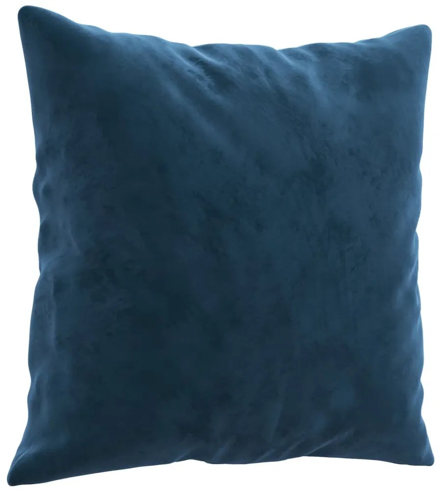 vidaXL Μαξιλάρια Διακοσμητικά 2 τεμ. Μπλε 40x40 εκ. Βελούδινα