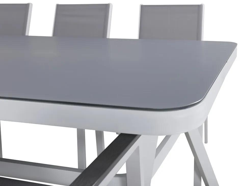 Σετ Τραπέζι και καρέκλες Dallas 2401, Spraystone, Μέταλλο, Ύφασμα | Epipla1.gr