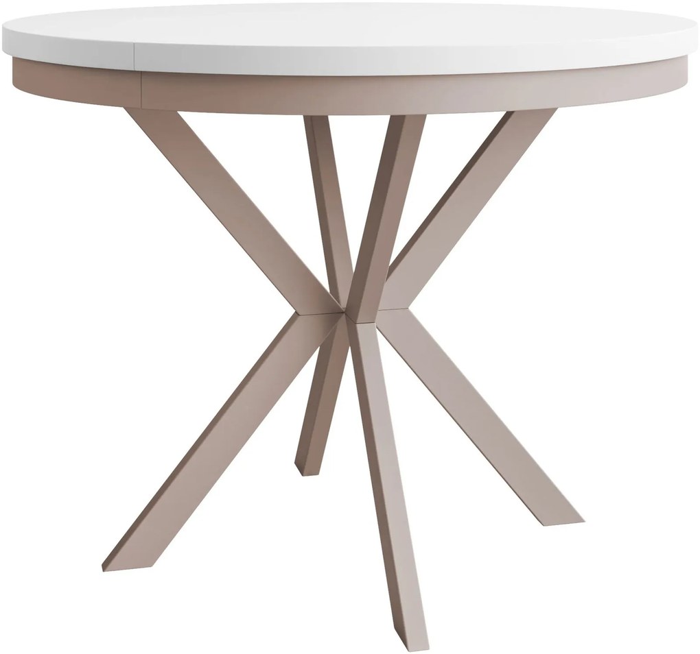 Τραπέζι Edder II 90 επεκτεινόμενο-Λευκό