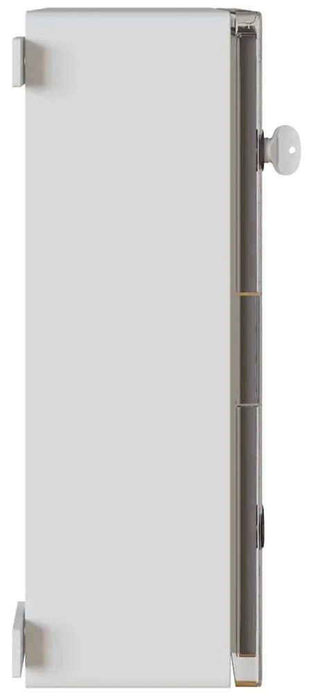 vidaXL Ντουλάπι Ελέγχου Γκρι 40 x 17,5 x 50 εκ. ΑΒΣ Πλαστικό