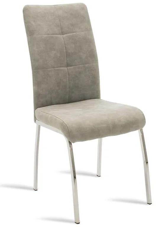 Καρέκλα Ariadne 029-000072 43X63X96 Grey Μέταλλο,Τεχνόδερμα