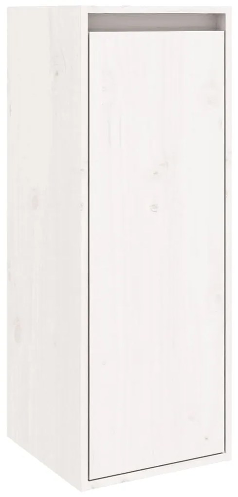 vidaXL Ντουλάπια Τοίχου 2 τεμ. Λευκά 30x30x80 εκ από Μασίφ Ξύλο Πεύκου