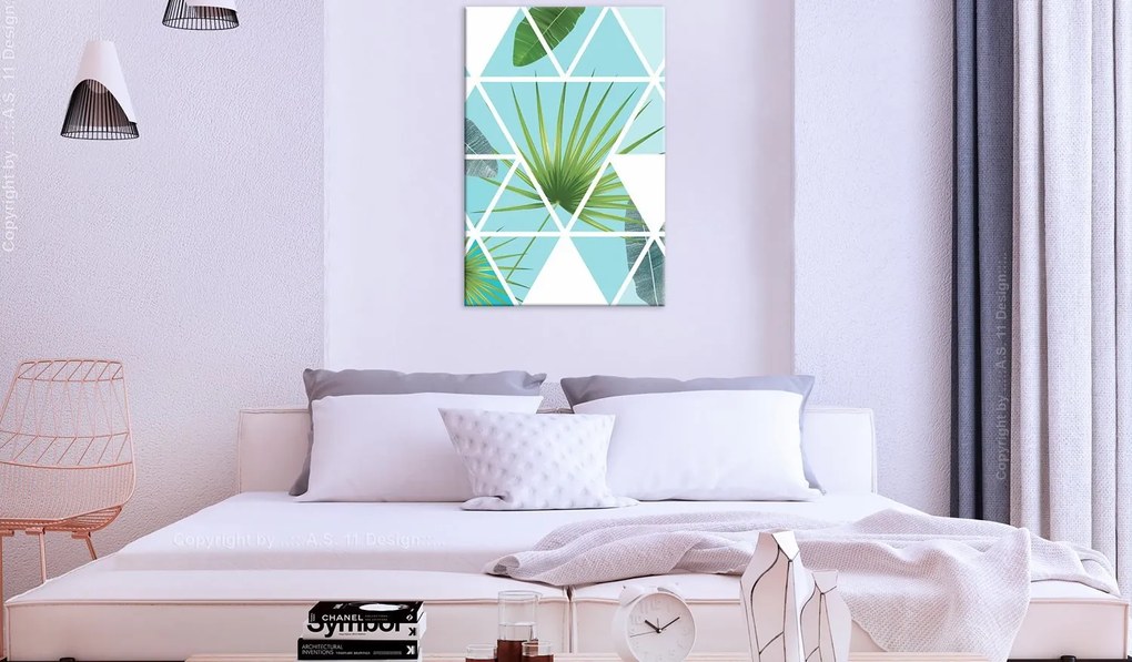 Πίνακας - Geometric Palm (1 Part) Vertical 60x90