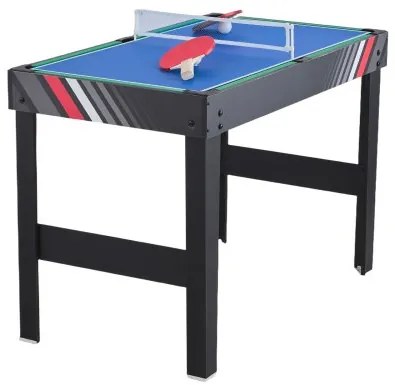 VEVOR 122cm Air Hockey Table 4-in-1 Combo Game Table Foosball Ping Pong Billiard