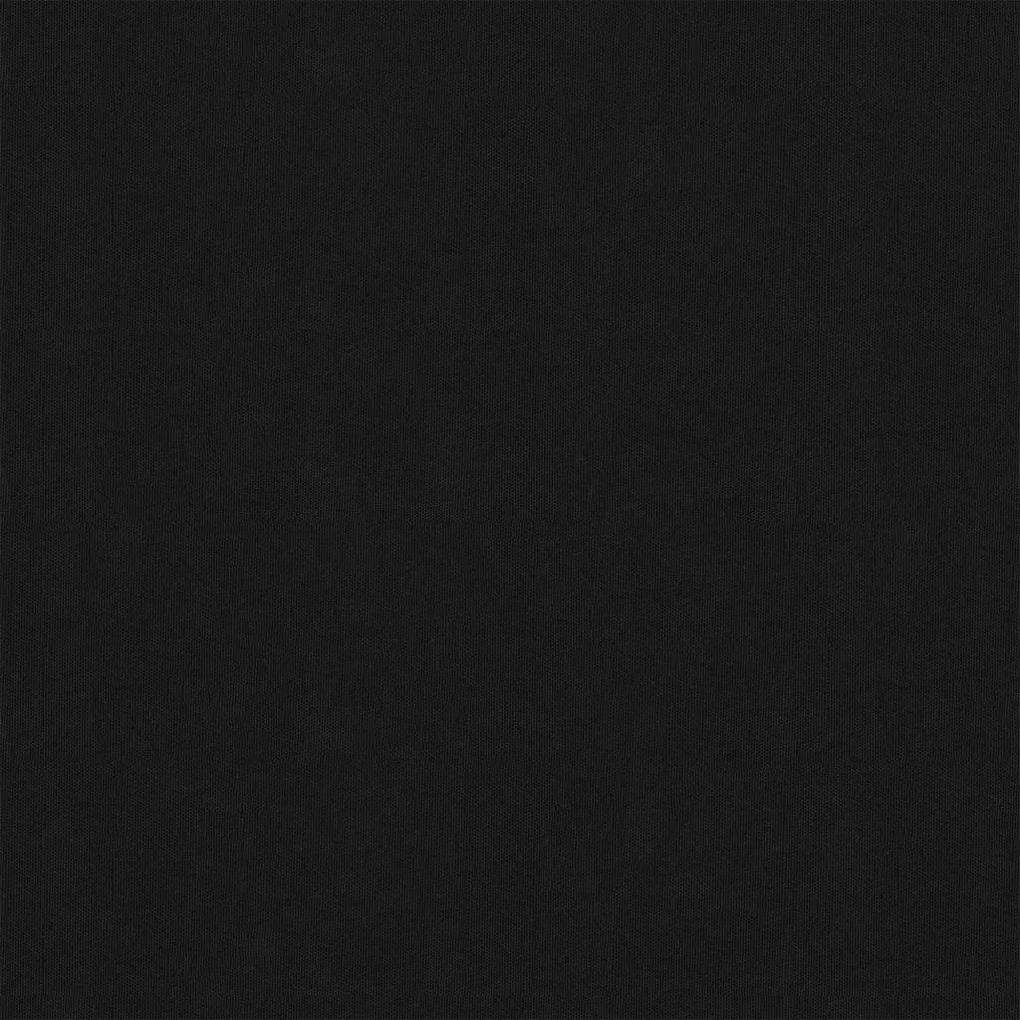 vidaXL Διαχωριστικό Βεράντας Μαύρο 75 x 600 εκ. Ύφασμα Oxford