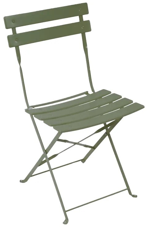 Καρέκλα Bistro pakoworld μεταλλική αναδιπλούμενη σε λαδί απόχρωση 42x46x82εκ