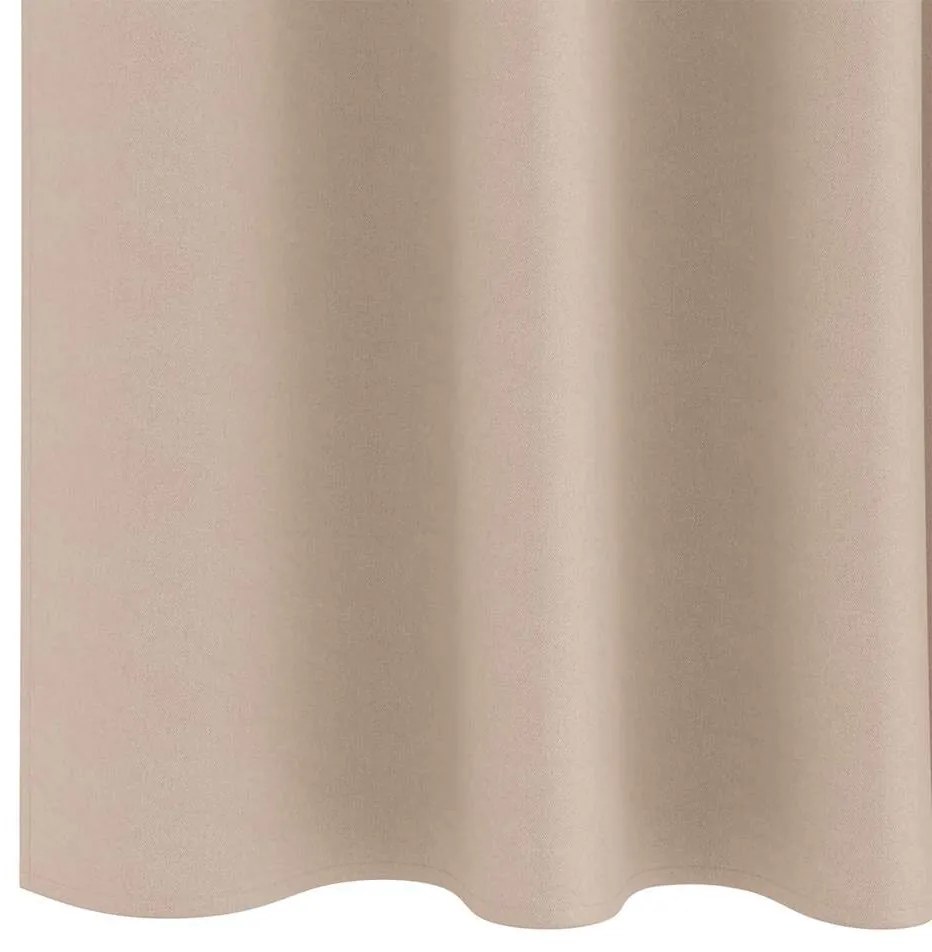 vidaXL Κουρτίνες με κουρτίνες 2 pcs Taupe Πολυεστέρας