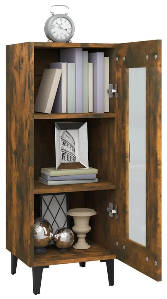 vidaXL Ντουλάπι Καπνιστή Δρυς 34,5 x 34 x 90 εκ. Επεξεργασμένο Ξύλο