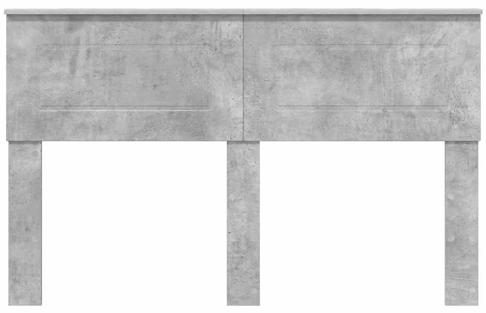 vidaXL Κεφαλάρι με κεφαλάρι Σκυρόδεμα Γκρι 160 cm Επεξεργασμένο ξύλο