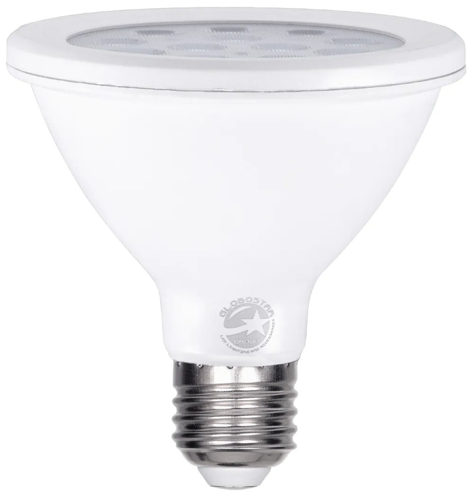 GloboStar 60085 Λάμπα LED E27 PAR30 Σποτ 12W 1164lm 36° AC 220-240V IP20 Φ9.5 x Υ9.5cm Φυσικό Λευκό 4500K - 3 Χρόνια Εγγύηση - 60085