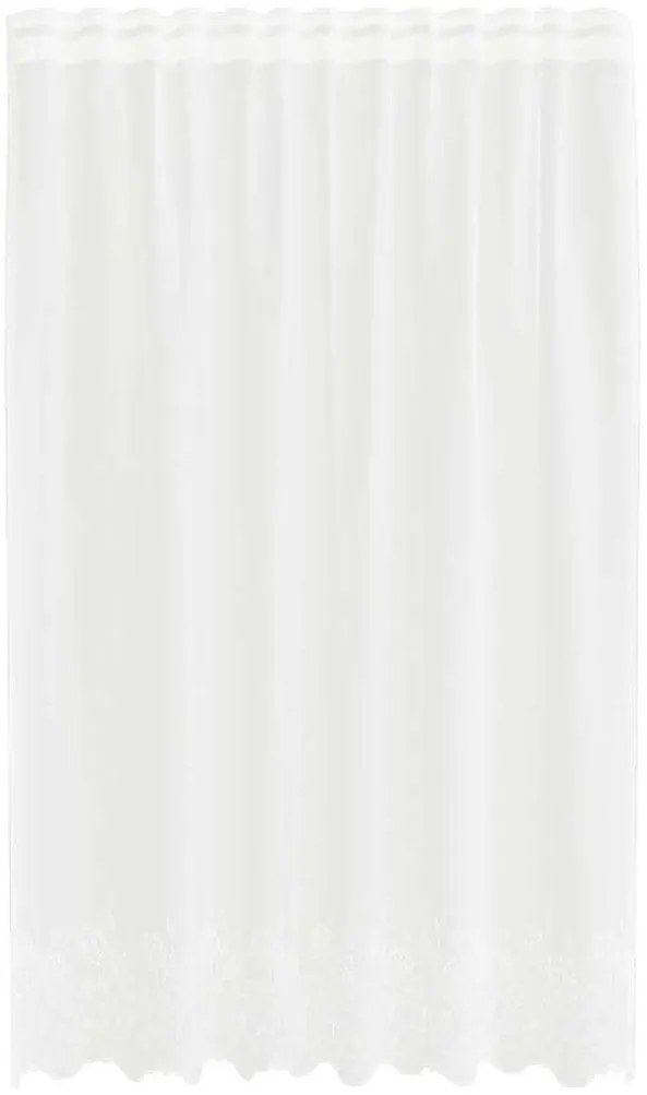 vidaXL Κουρτίνες με κουρτίνες Λευκό 500x100cm Πολυεστέρας