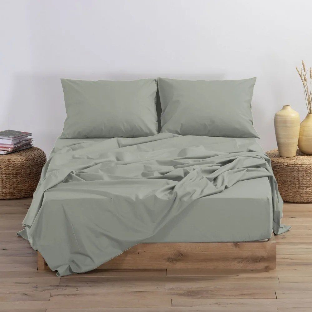 Σεντόνι Basic Με Λάστιχο Mint Nef-Nef Υπέρδιπλo 160x230cm 100% Βαμβάκι