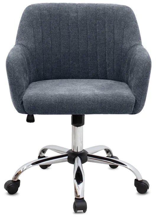 Καρέκλα γραφείου Lana Megapap υφασμάτινη χρώμα ανθρακί 61x61x80/90εκ.