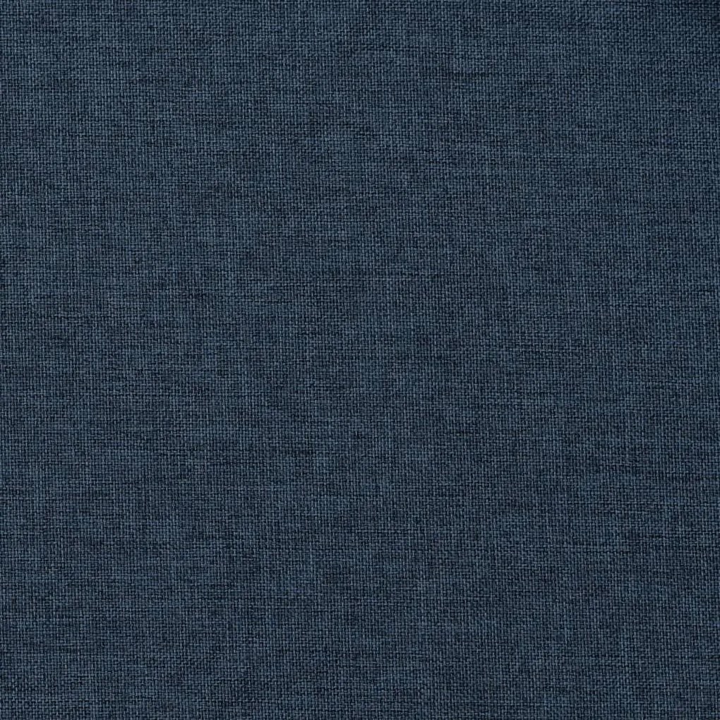 vidaXL Κουρτίνες Συσκότ. με Γάντζους/'Οψη Λινού 2 τεμ Μπλε 140x175 εκ.
