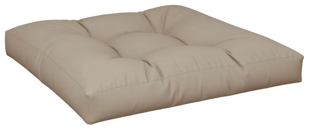 vidaXL Μαξιλάρι Παλέτας Taupe 80 x 80 x 12 εκ. Υφασμάτινο