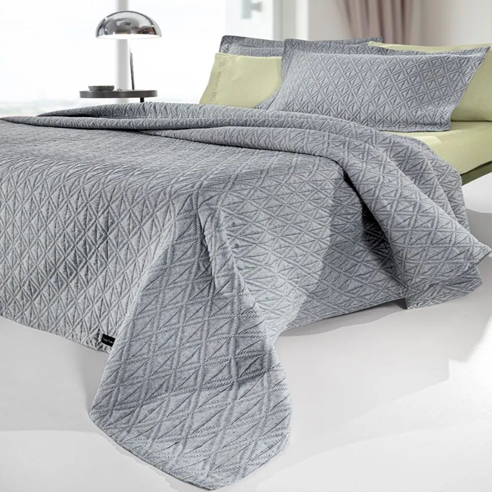 Κουβέρτα Oasis Anthracite Guy Laroche Υπέρδιπλo 245x260cm Cotton-Polyester