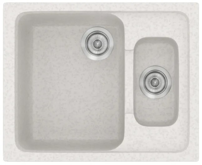 Sanitec Classic 330 Metallic Ice Ένθετος Νεροχύτης 65 cm