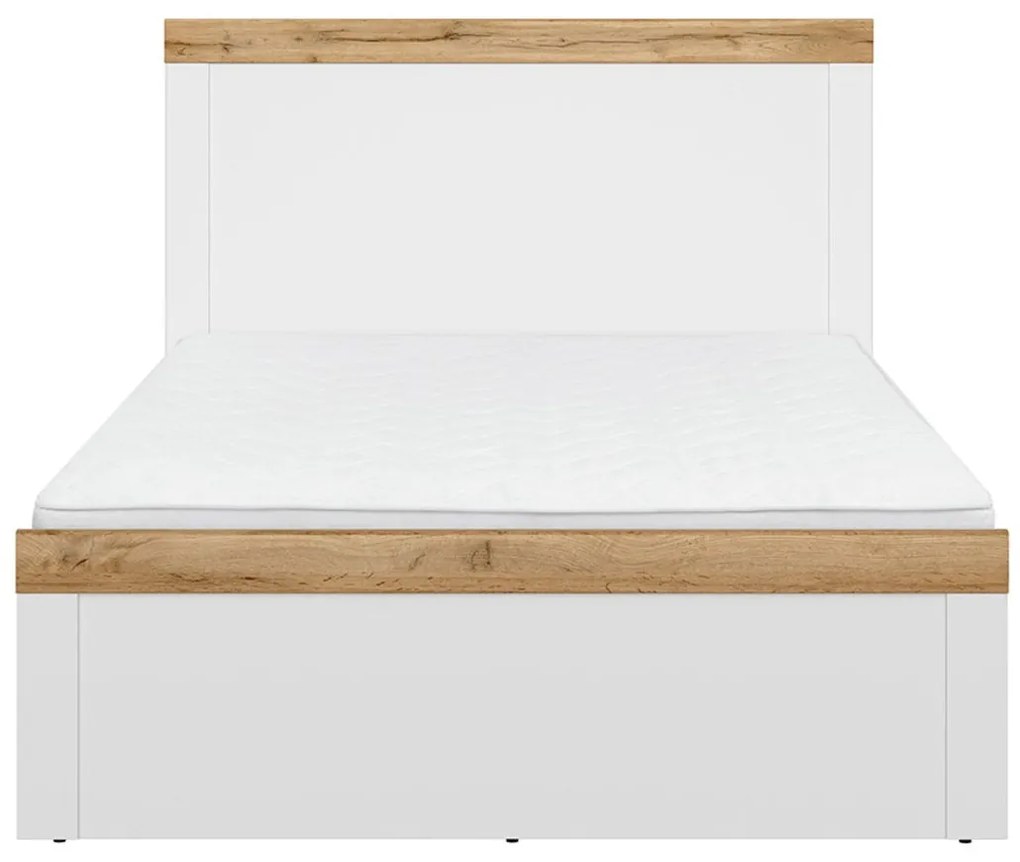 Κρεβάτι Boston AS116, Μονόκλινο, Άσπρο, 120x200, Πλαστικοποιημένη μοριοσανίδα, 129x205x101cm, 43 kg | Epipla1.gr