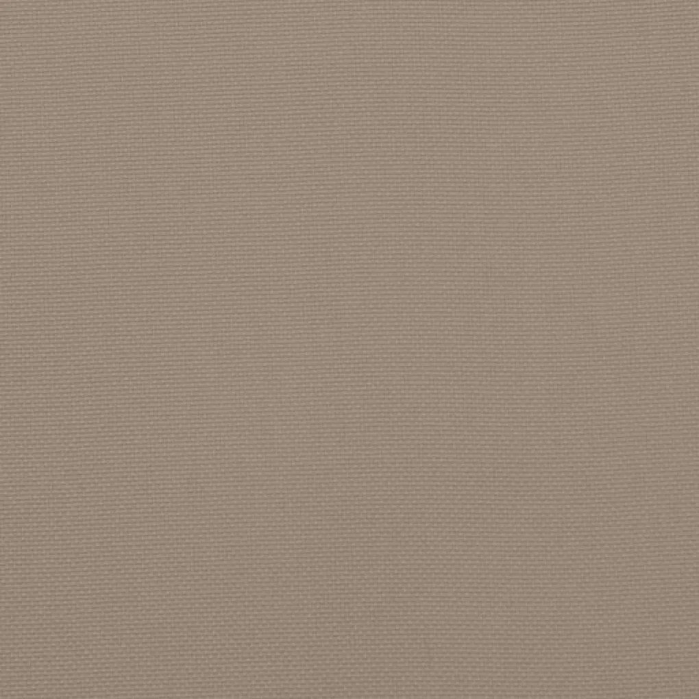 vidaXL Μαξιλάρια Πάγκου Κήπου 2 τεμ. Taupe 200x50x7cm Ύφασμα Oxford