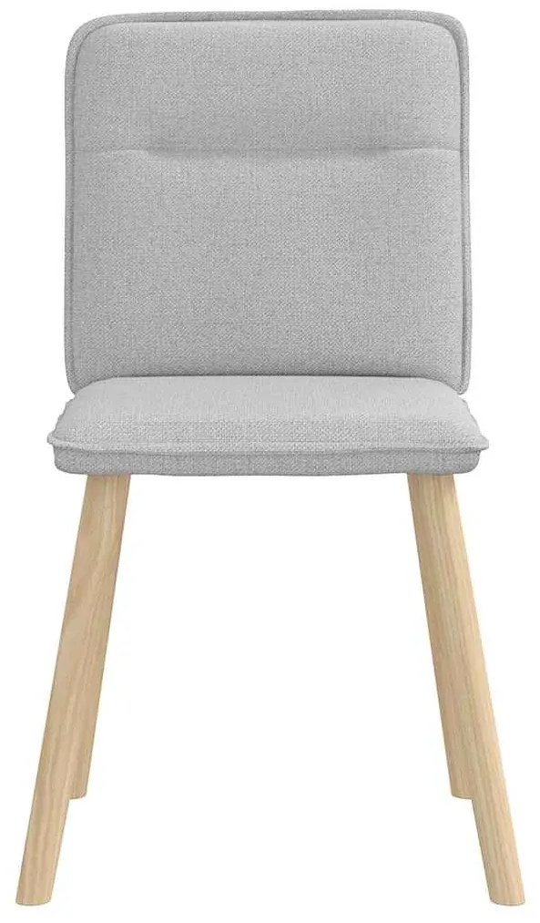 vidaXL Καρέκλες Τραπεζαρίας 2 τεμ. Σύννεφο Γκρι Υφασμάτινες