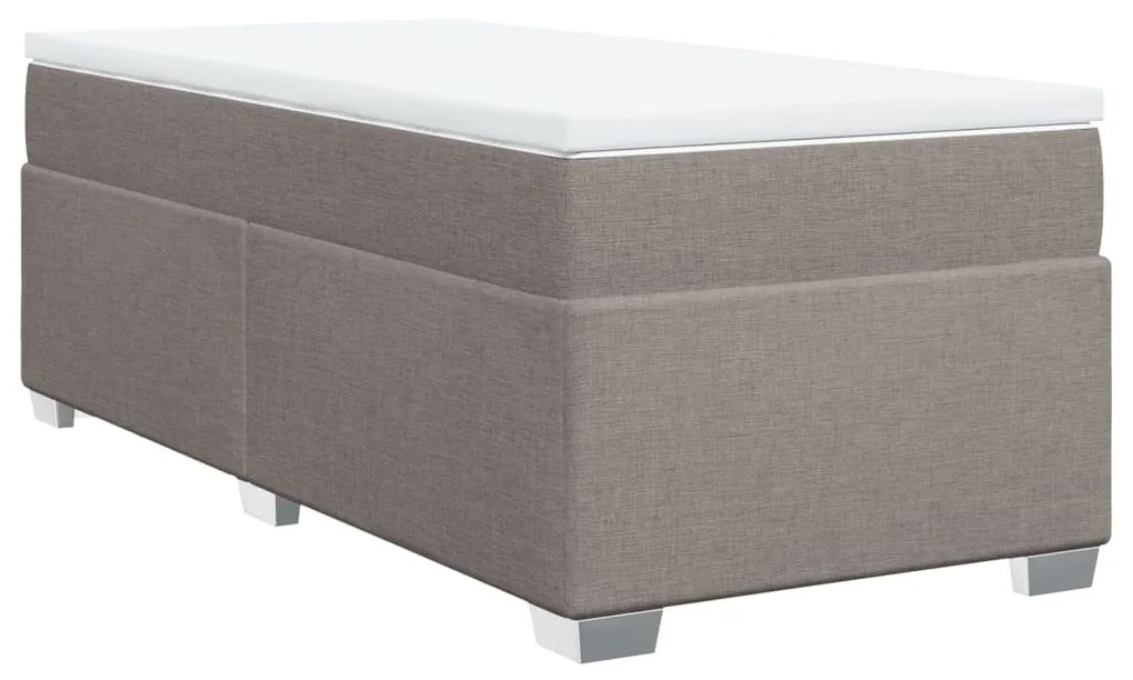 ΚΡΕΒΑΤΙ BOXSPRING ΜΕ ΣΤΡΩΜΑ TAUPE 90X200 ΕΚ. ΥΦΑΣΜΑΤΙΝΟ 3285106