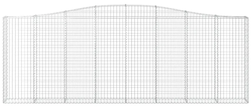 vidaXL Συρματοκιβώτια Τοξωτά 15 τεμ. 400x30x140/160 εκ. Γαλβαν. Ατσάλι