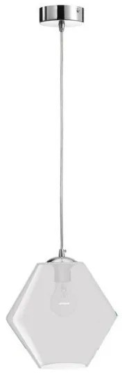 Κρεμαστό Φωτιστικό Οροφής Φ23cm E27 60W Γυαλί Luma Lighting-114-01022-04-transparent-Διάφανο 114-01022-04-transparent